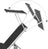 Foldable Sun Lounger Chair - Fabric - Black - Includes Sunshade
