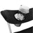 Set of 2 Folding Camping Chairs - Fabric - Dark Blue - Portable with Armrests and Cup Holder