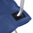 Set of 2 Folding Camping Chairs - Fabric - Dark Blue - Portable with Armrests and Cup Holder