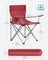 Set of 2 Folding Camping Chairs - Fabric - Dark Blue - Portable with Armrests and Cup Holder