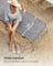 Folding Sun Lounger - Greige - Large Reclining Design with Adjustable Backrest and Sunshade