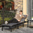 Sun Lounger - Rattan-Like - Smoky Grey and Black - Reclining Backrest with Thick Mattress