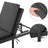 Sun Lounger - Rattan-Like - Smoky Grey and Black - Reclining Backrest with Thick Mattress