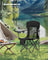 Camping Chairs Set of 2 - Fabric - Ink Black - High Backrest