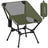 Camping Chair Supports 2 Storage Pockets - Plastic and Steel - Green