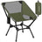 Camping Chair Supports 2 Storage Pockets - Plastic and Steel - Black