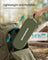 Camping Chair Supports 2 Storage Pockets - Plastic and Steel - Green