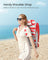 Folding Camping Chair - Aluminium - Red and White - Portable with Pillow and Reclinable Feature