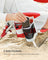 Folding Camping Chair - Aluminium - Red and White - Portable with Pillow and Reclinable Feature