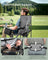 Folding Camping Chair - Foam Padding - Slate Grey - High Backrest with Cup Holder
