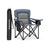 Folding Camping Chair - Foam - Ink Black - High Backrest with Cup Holder
