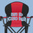 Folding Camping Chair - Heavy-Duty Metal - Grey and Black - Padded Seat with Cup Holder