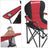 Folding Camping Chair - Fabric - Black - 250 kg Load Capacity with Cup Holder