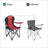 Folding Camping Chair - Fabric - Black - 250 kg Load Capacity with Cup Holder