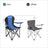 Foldable Camping Chair - Fabric - Black - 250 kg Load Capacity with Cup Holder