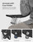 Set of 2 Folding Camping Chairs - Black - Sturdy Frame