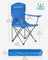 Set of 2 Folding Camping Chairs - Black - Sturdy Frame