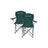 Set of 2 Foldable Camping Chairs - Sturdy Metal Frame - Black - Comfortable with Bottle Holder