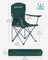 Set of 2 Foldable Camping Chairs - Sturdy Metal Frame - Black - Comfortable with Bottle Holder