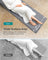 Folding Beach Sunlounger - Lightweight Fabric - Slate Grey - Portable with Reclining Backrest and Handle