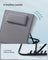 Folding Beach Sunlounger - Lightweight Fabric - Slate Grey - Portable with Reclining Backrest and Handle