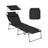 Folding Sun Lounger - Fabric - Taupe