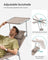 Foldable Sun Lounger - Fabric - Taupe