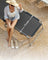 Sun Lounger - Fabric - Smoky Grey - Adjustable with Pillow and Sunshade