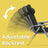 Folding Sun Lounger - Aluminium - Black - Adjustable with 6 cm Thick Mattress