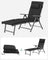 Sun Lounger - Aluminium - Black - Removable Headrest