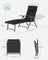Sun Lounger - Aluminium - Black - Removable Headrest