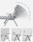 Foldable Sun Lounger - Aluminium - Comfortable Grey - Adjustable with Removable Pillow and 6 cm Thick Mattress
