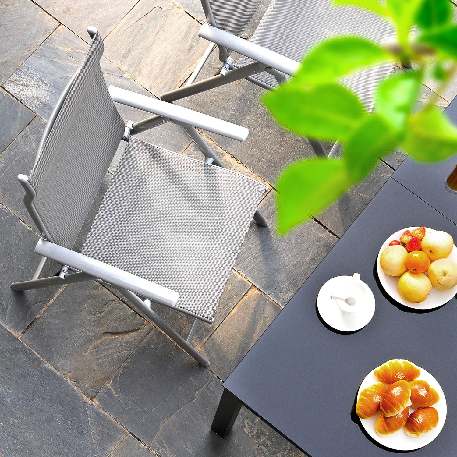 Folding Garden Chairs - Aluminium - Multi-Color
