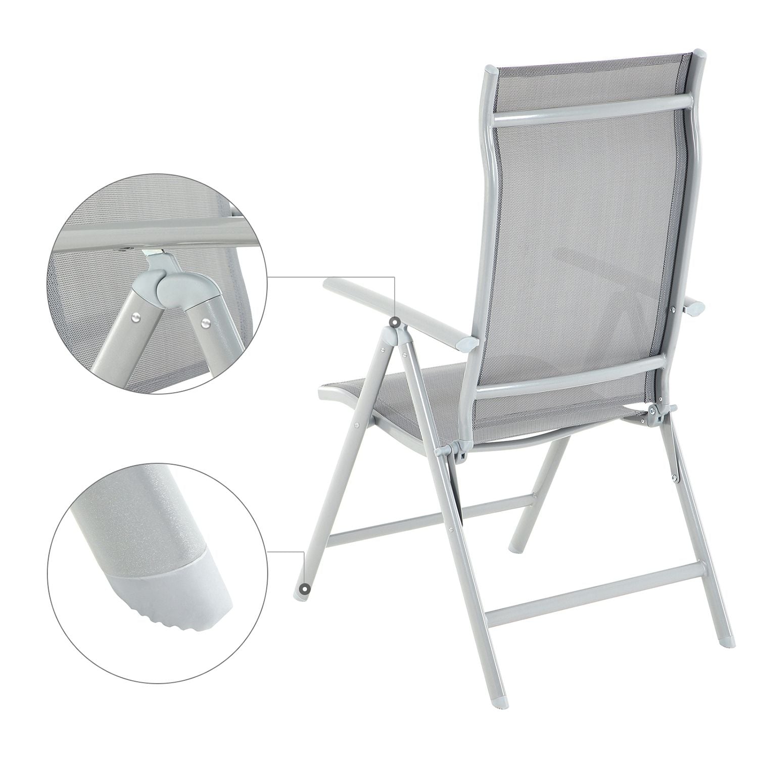 Folding Garden Chairs - Aluminium - Multi-Color