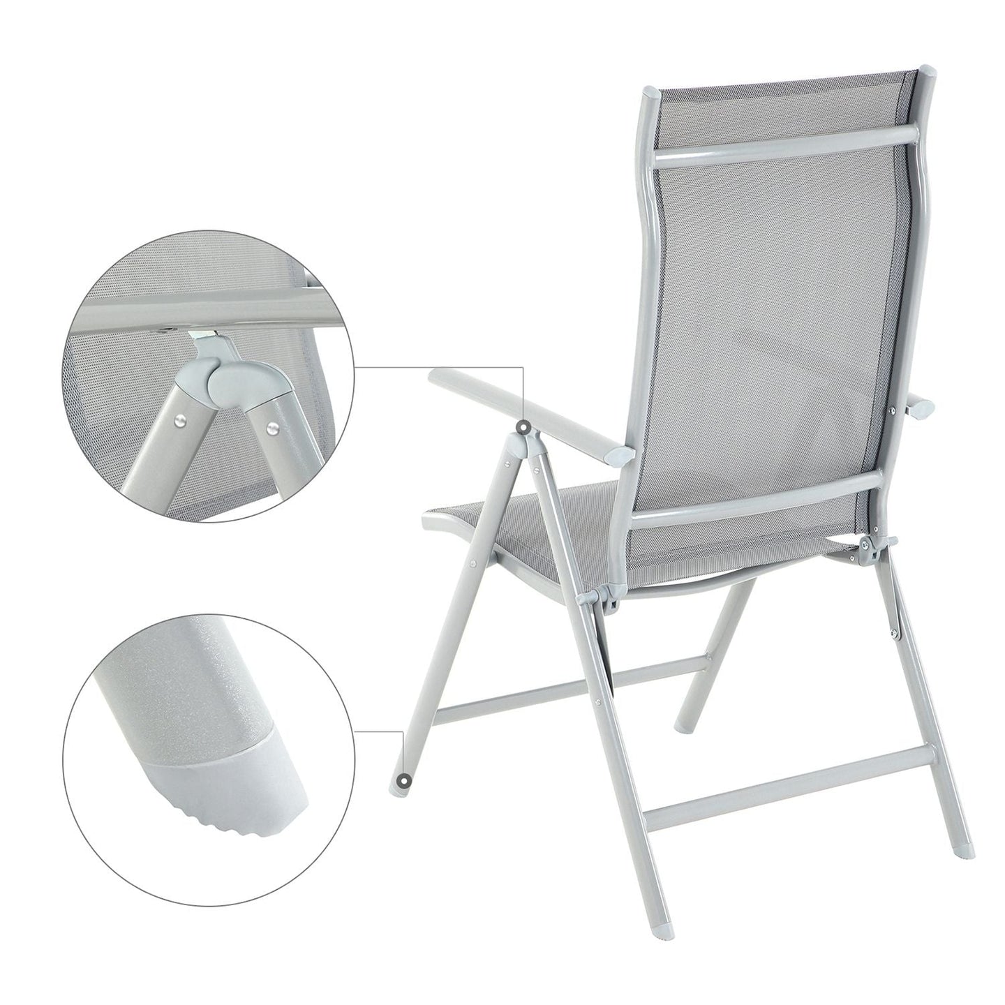 Folding Garden Chairs - Aluminium - Multi-Color
