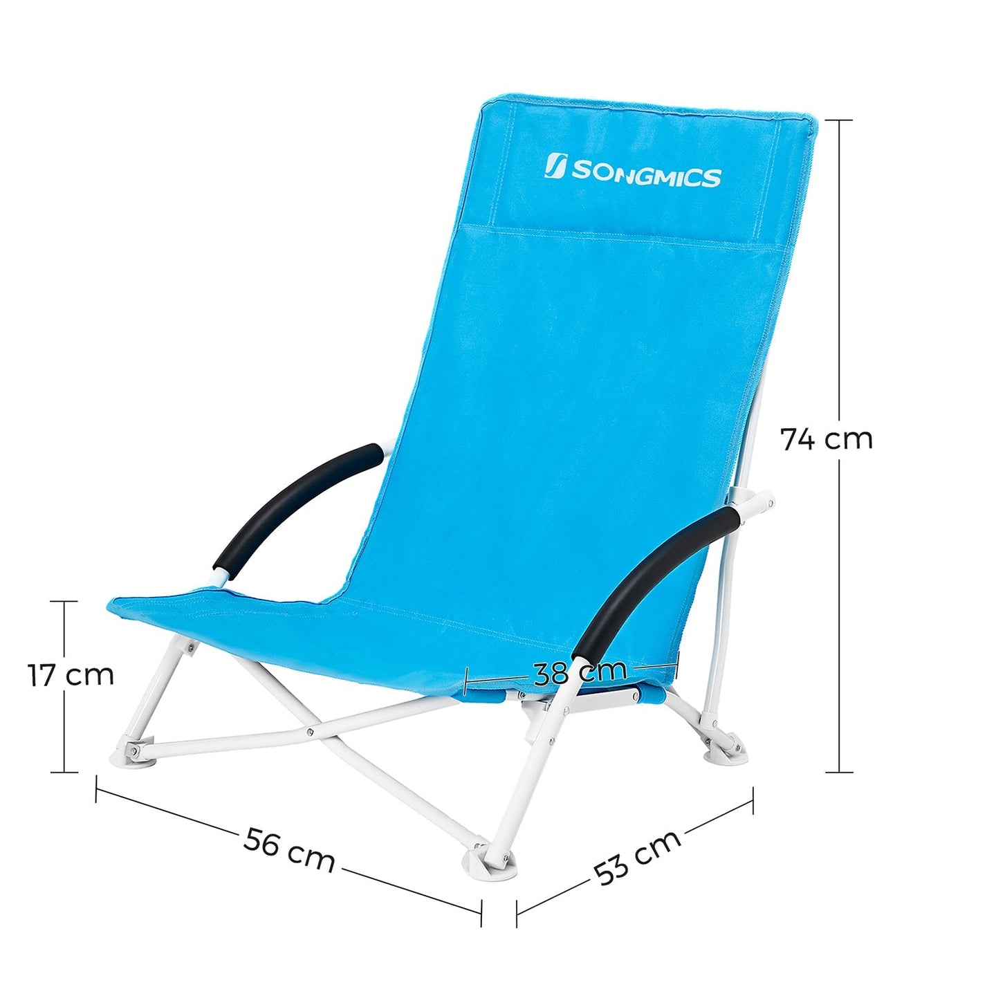 Foldable Beach Chair - 600D Oxford Fabric - Green - Robust Design