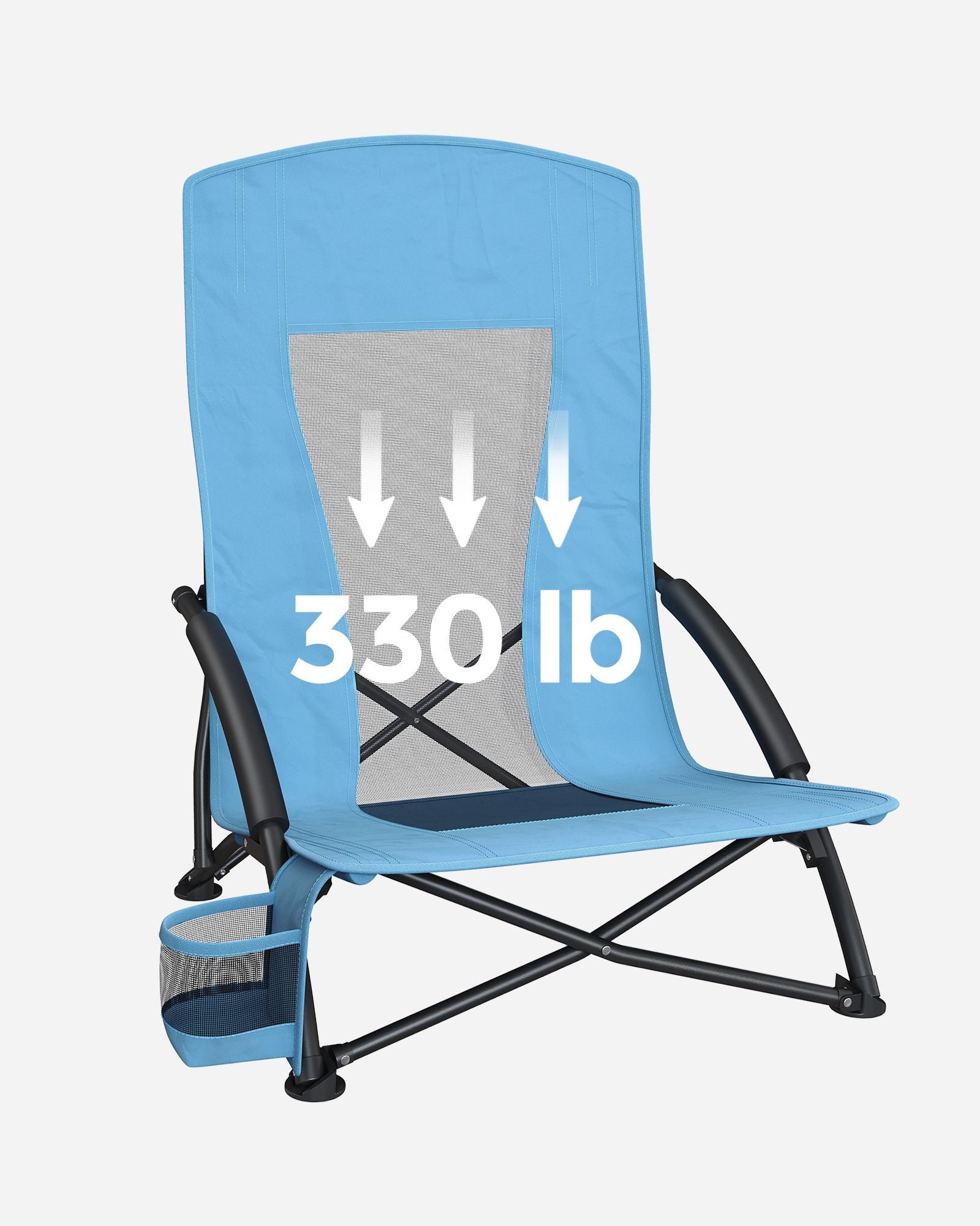 Foldable Beach Chair - 600D Oxford Fabric - Green - Robust Design