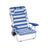 Beach Chair - Aluminium - Blue and White Stripes - Portable