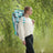 Portable Beach Chair - Aluminium - Blue and White Stripes - Foldable and Reclining with Headrest