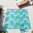 Large Waterproof Picnic Blanket - Fabric - Fern and Blue - Machine Washable and Foldable