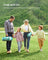 Foldable Picnic Mat - Large 200 x 200 cm - Blue with Fern Pattern - Waterproof