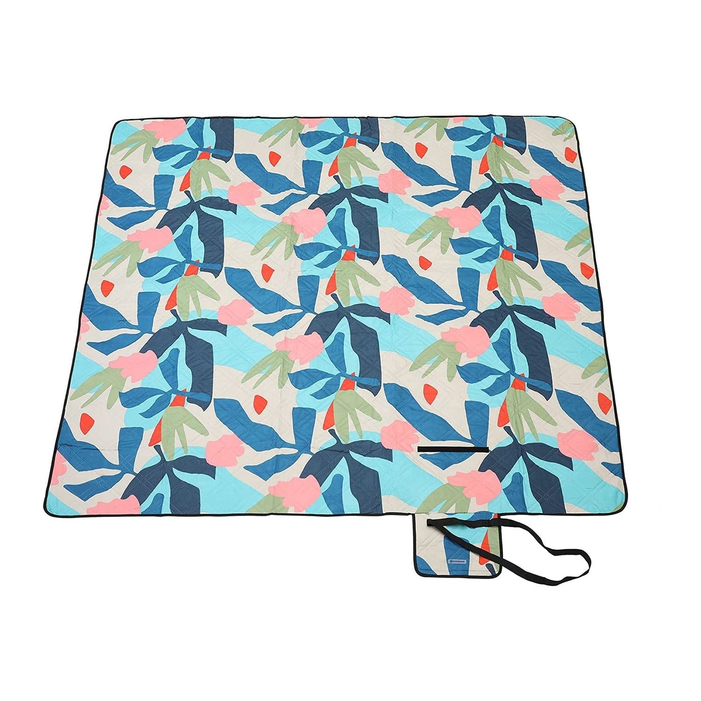 Folding Picnic Blanket - Multicolor Fern - Waterproof