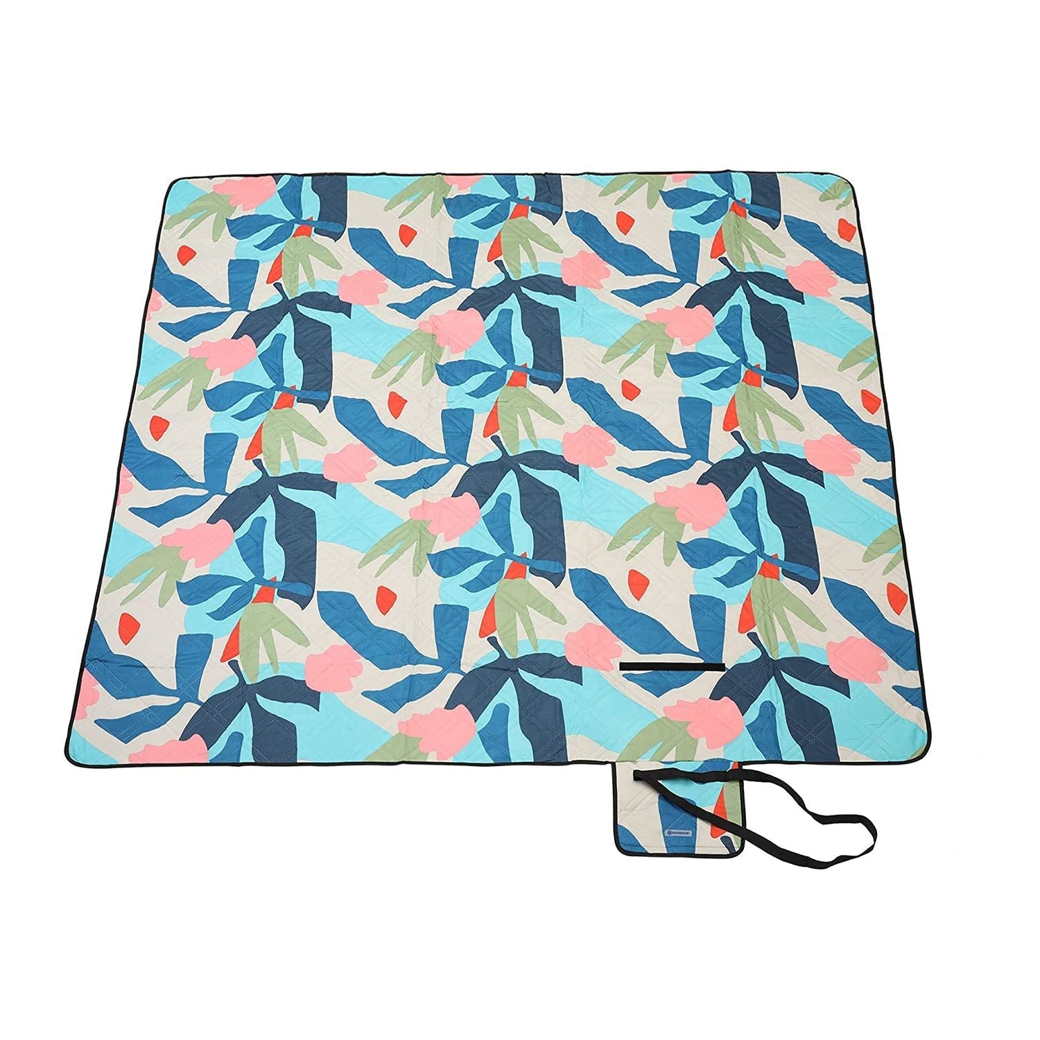Folding Picnic Blanket - Multicolor Fern - Waterproof