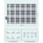 Picnic Blanket - Fabric - Grey and White - Extra Large 300 x 200 cm