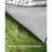 Picnic Blanket - Fabric - Grey and White - Extra Large 300 x 200 cm