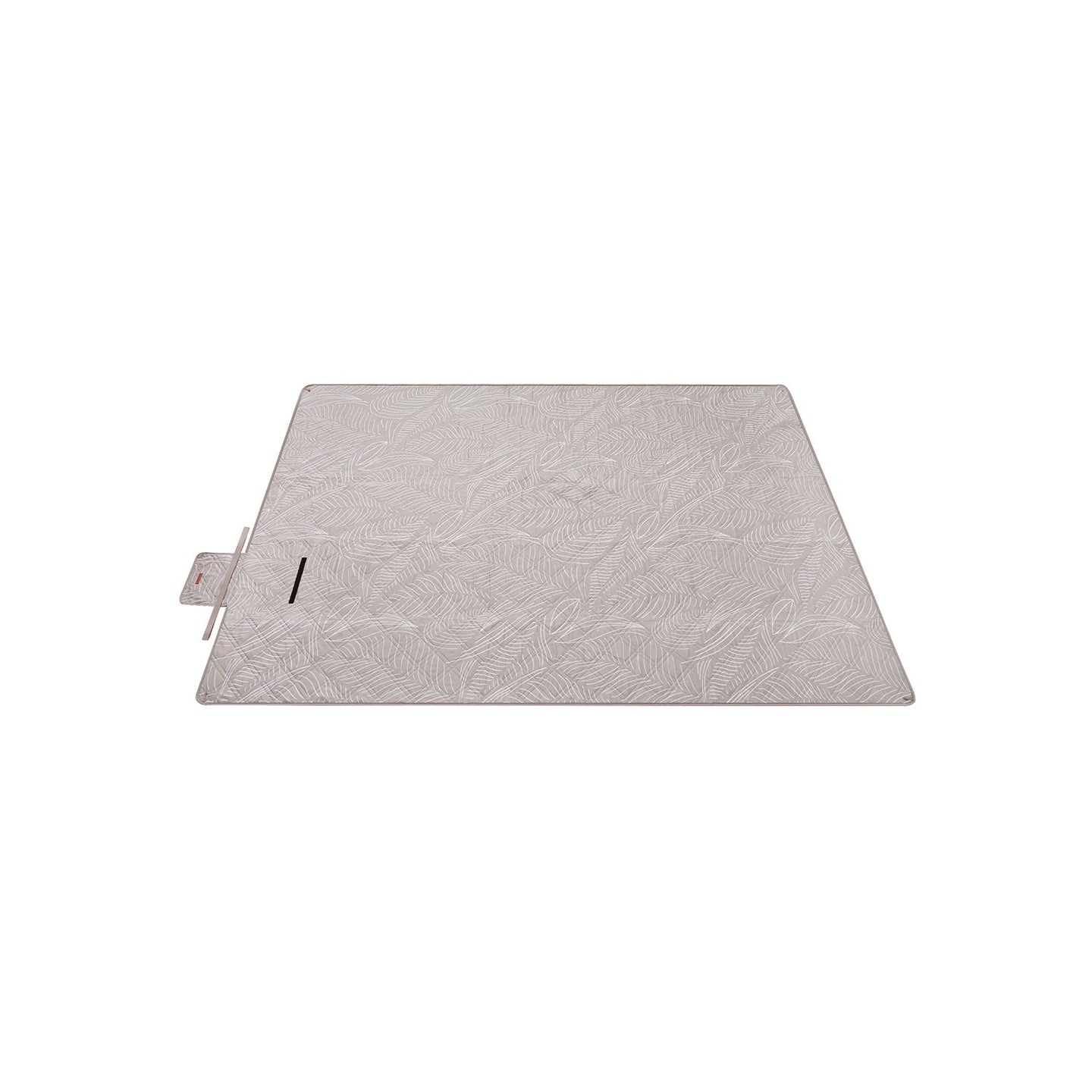 Picnic Blanket - 300 x 200 cm - Fabric - Khaki with Leaf Pattern - Easy to Carry and Store