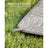 Picnic Blanket - 300 x 200 cm - Fabric - Khaki with Leaf Pattern - Easy to Carry and Store