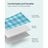 Picnic Blanket - Waterproof Fabric - Green and Blue - Portable and Foldable with 4 Blow-Away Prevention Pegs