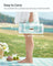 Picnic Blanket - Waterproof Fabric - Green and White - Large 200 x 200 cm with Blow-Away Prevention Pegs