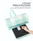 Picnic Blanket - Waterproof Fabric - Green and White - Large 200 x 200 cm with Blow-Away Prevention Pegs